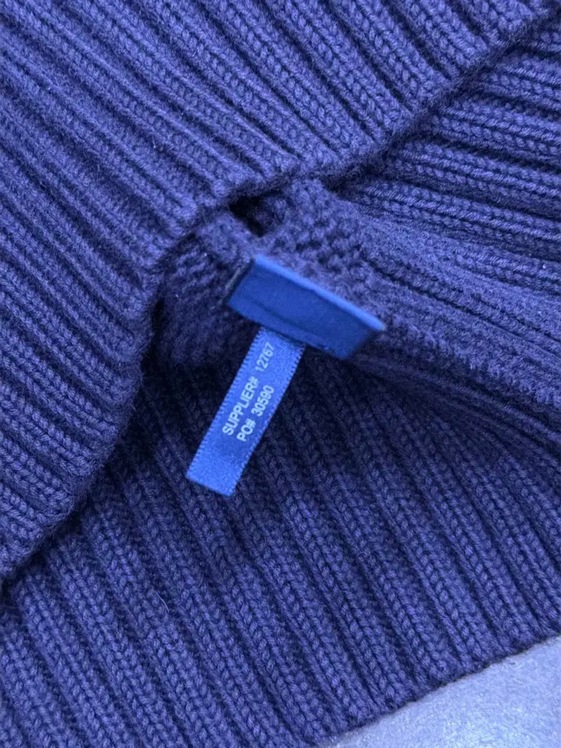 폴로 랄프로렌 클래식 숄카라 니트 스웨터 S 상품이미지8