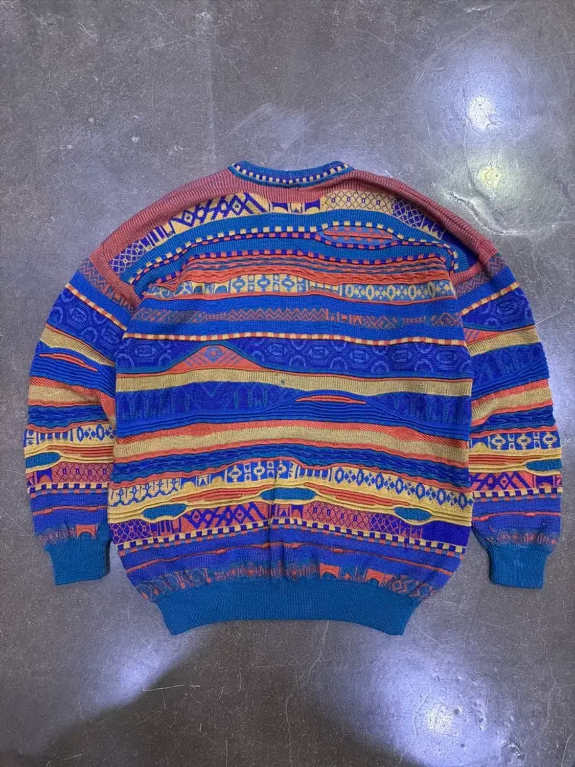 EMAROO 에마루 90's 컬러풀 3D 케이블 니트 스웨터 100 상품이미지2