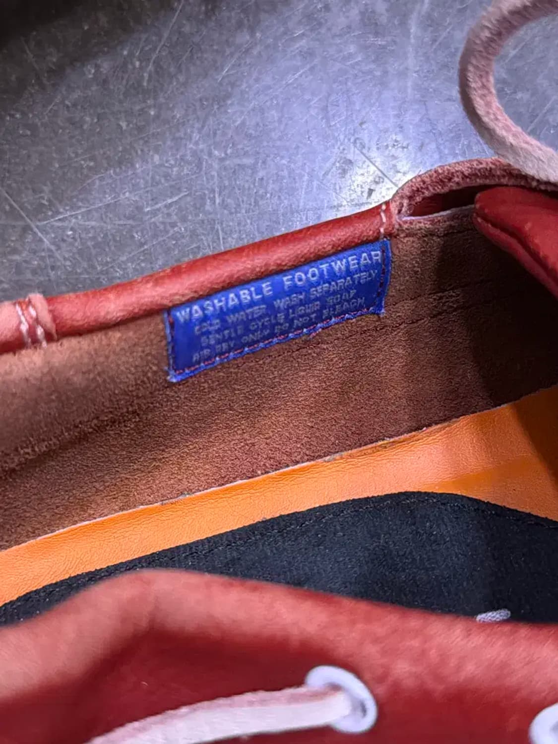 락포트 레더 클래식 보트슈즈 레드 270 상품이미지9