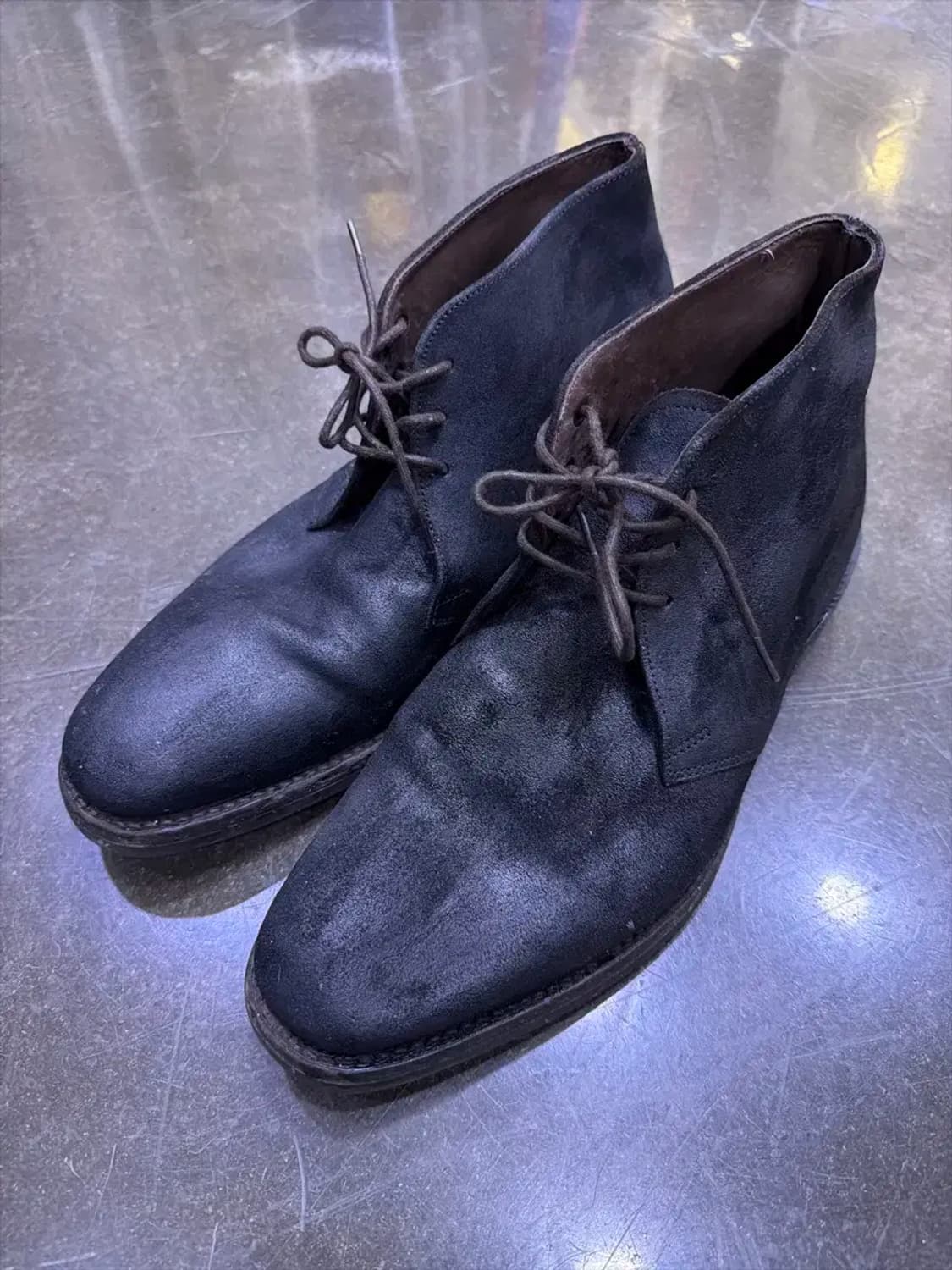 로크 스웨이드 핌리코 처카부츠 다크브라운 왁스 270 상품이미지1