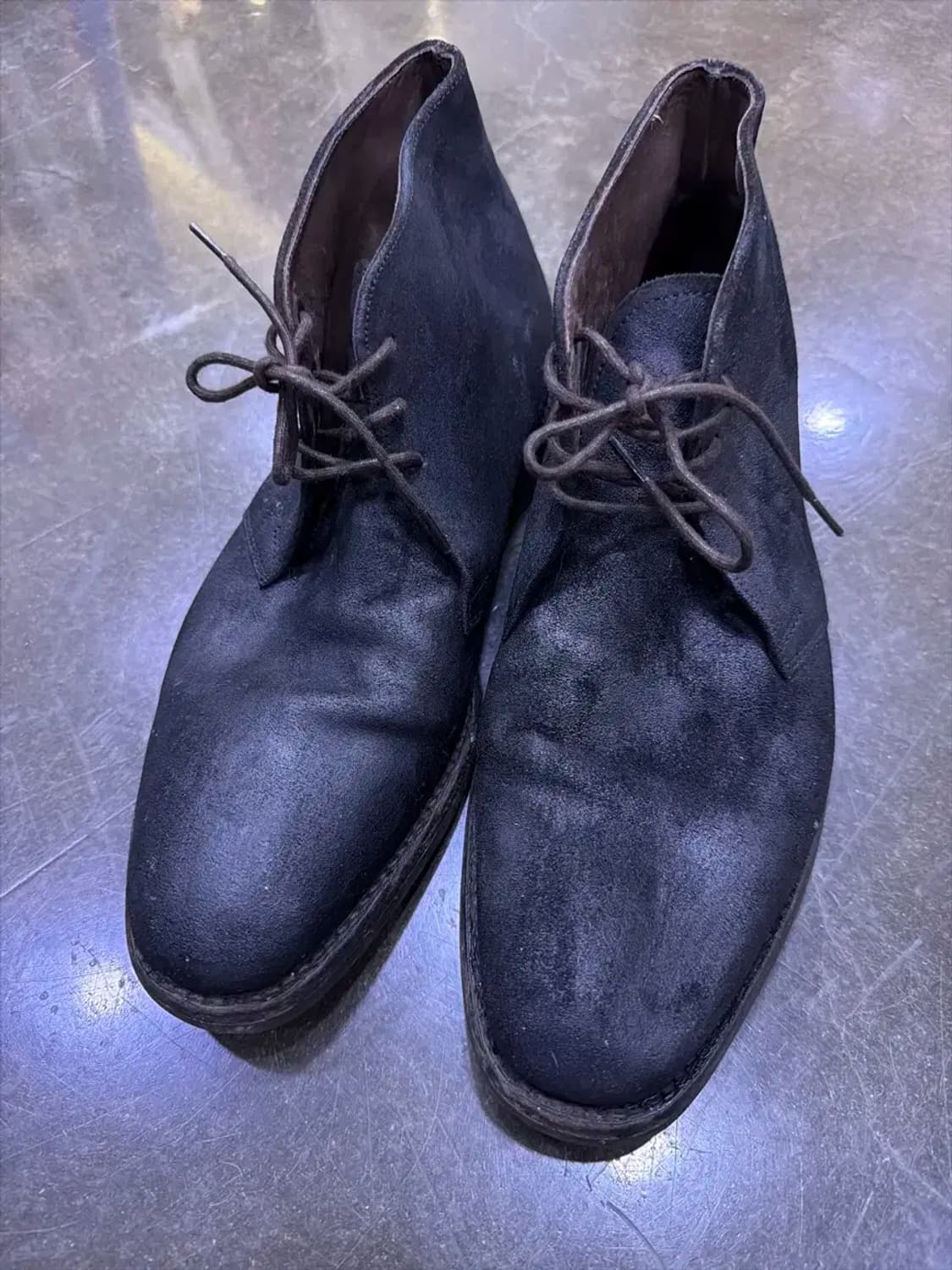 로크 스웨이드 핌리코 처카부츠 다크브라운 왁스 270 상품이미지2