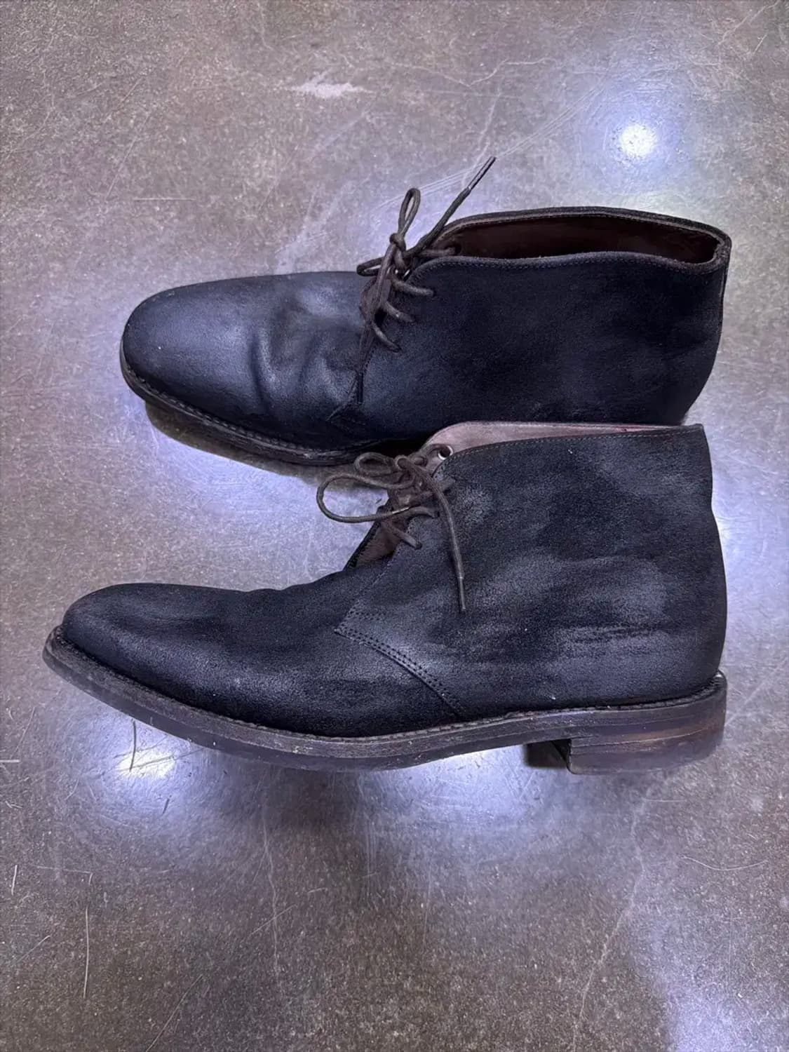 로크 스웨이드 핌리코 처카부츠 다크브라운 왁스 270 상품이미지5