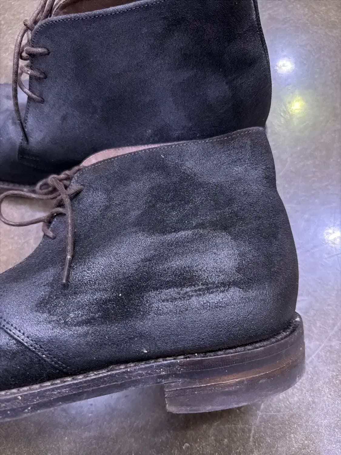 로크 스웨이드 핌리코 처카부츠 다크브라운 왁스 270 상품이미지6