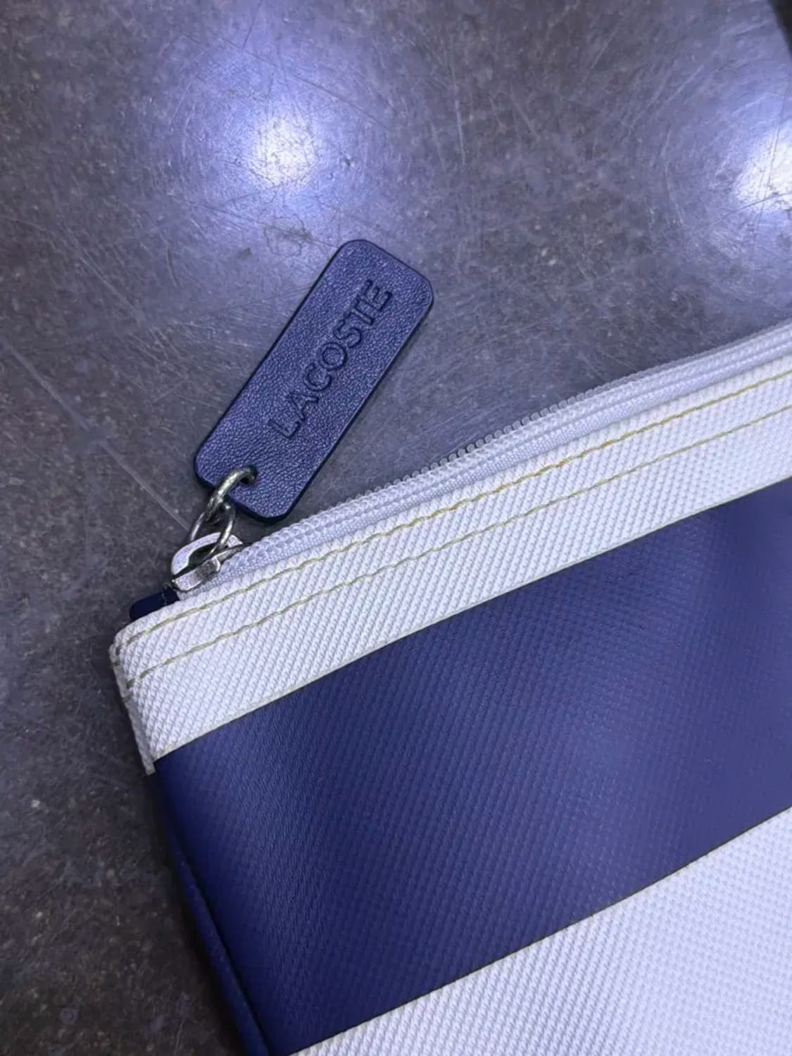 라코스테 x 야츠부키 캡슐 컬렉션 프린트 스트라이프 쇼퍼백 상품이미지5