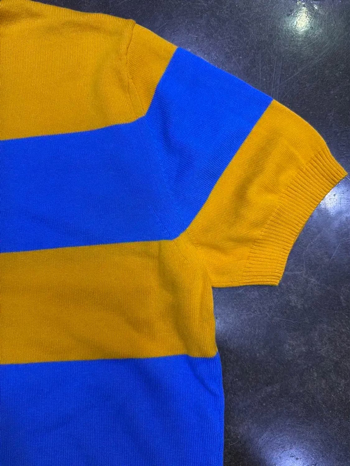 자라 스트라이프 캐쥬얼 니트 럭비티 M 상품이미지6