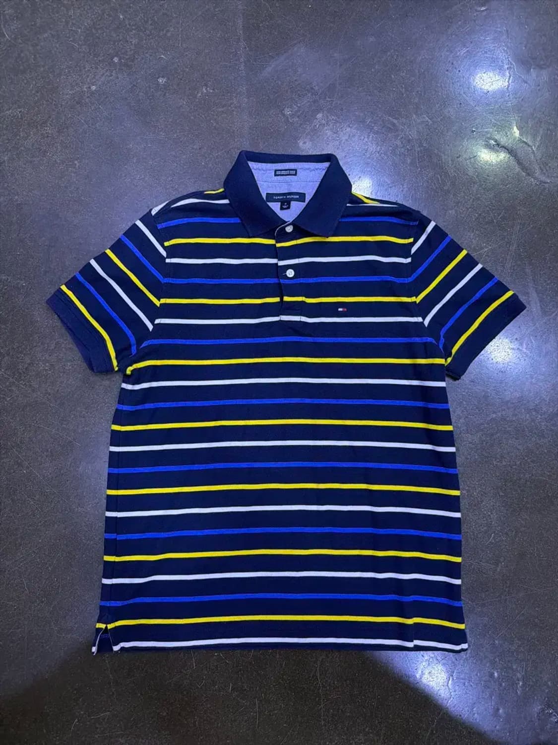 타미힐피거 캐쥬얼 스트라이프 카라 폴로티 pkt M 상품이미지1