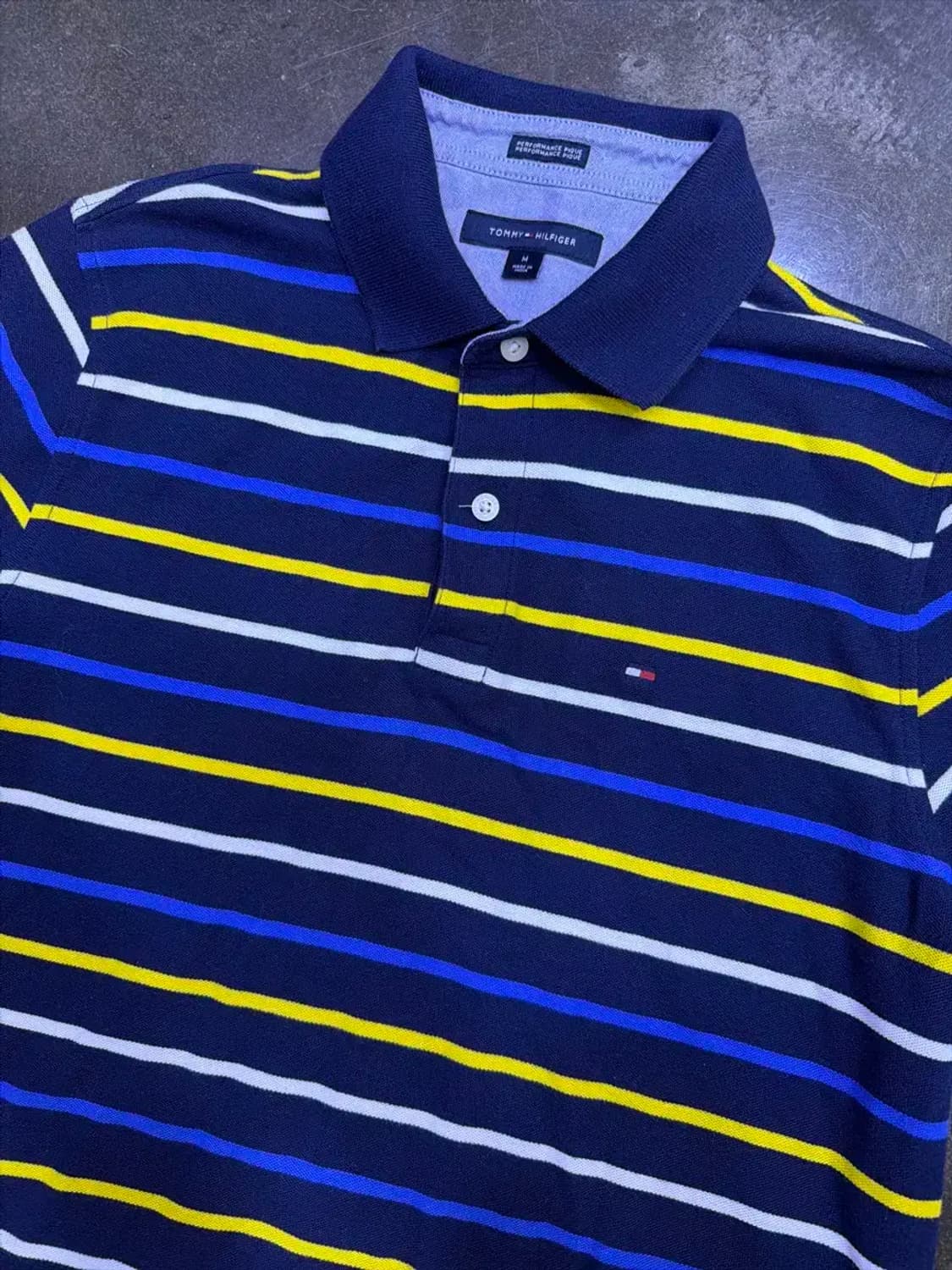 타미힐피거 캐쥬얼 스트라이프 카라 폴로티 pkt M 상품이미지3