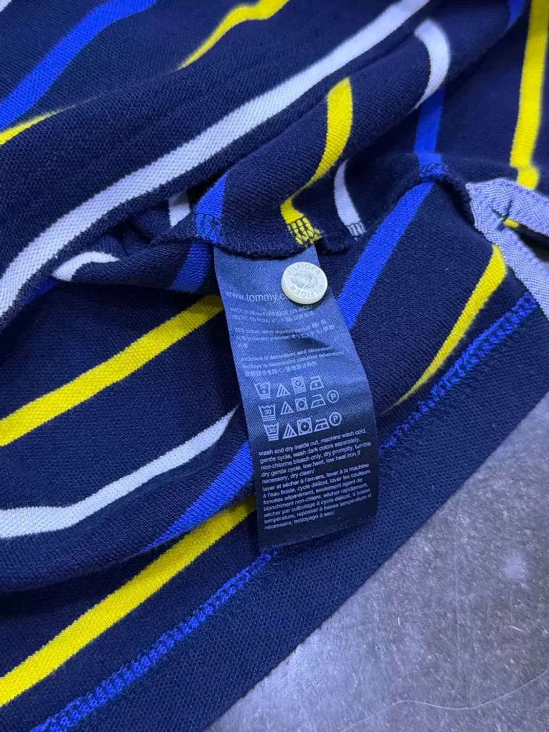 타미힐피거 캐쥬얼 스트라이프 카라 폴로티 pkt M 상품이미지7