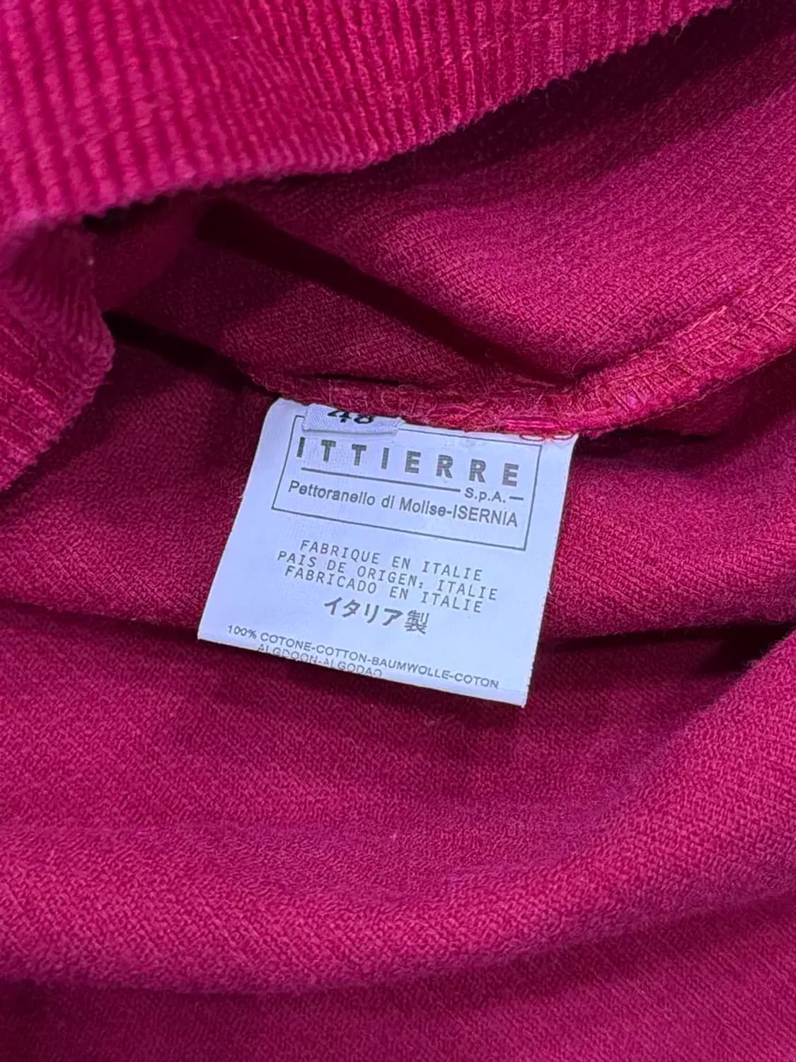 ETRO 에트로 코듀로이 셔츠 버건디 48 상품이미지6