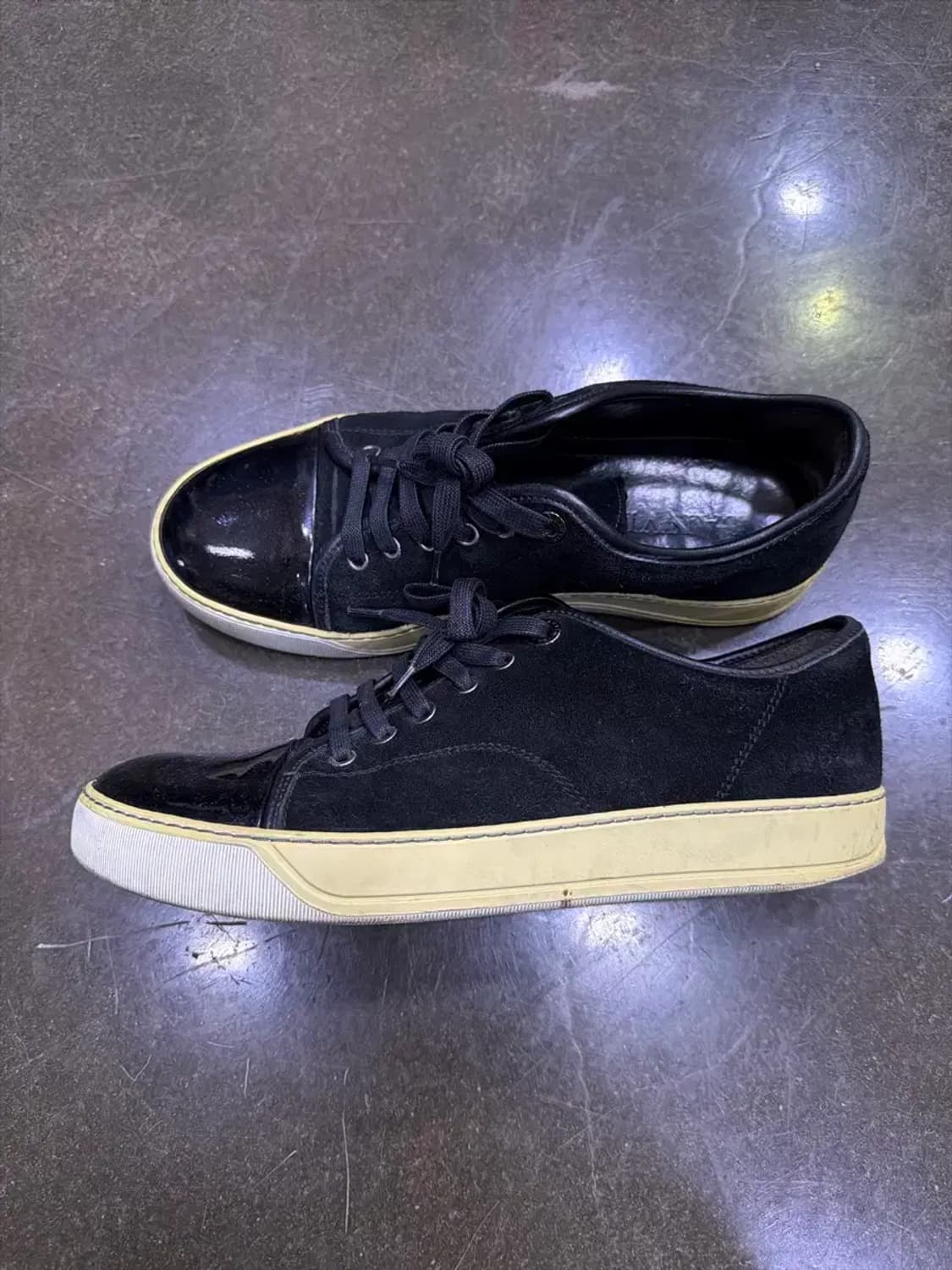 랑방 벨루어 스웨이드 스니커즈 블랙 5 사이즈 240 상품이미지6