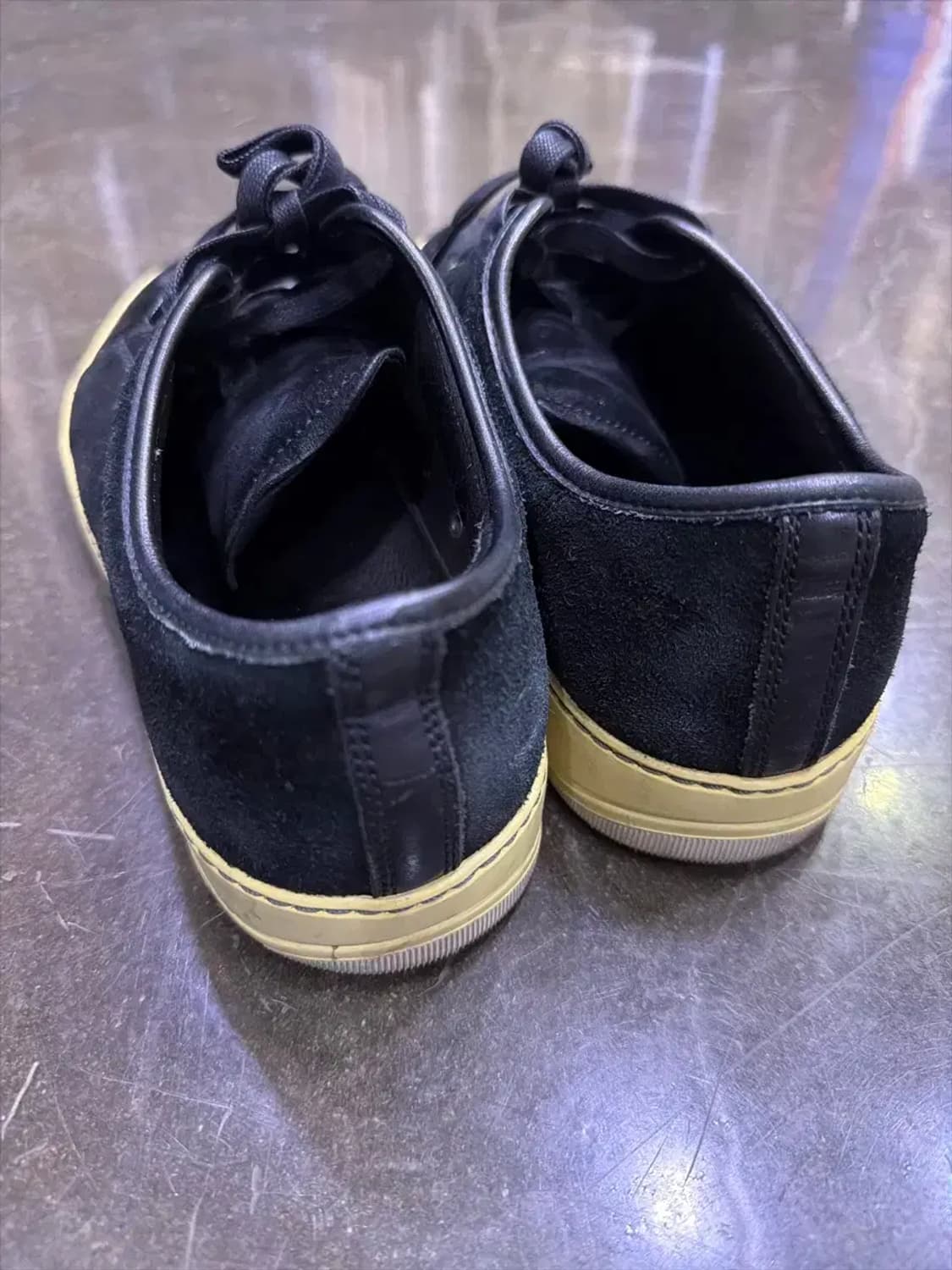 랑방 벨루어 스웨이드 스니커즈 블랙 5 사이즈 240 상품이미지7