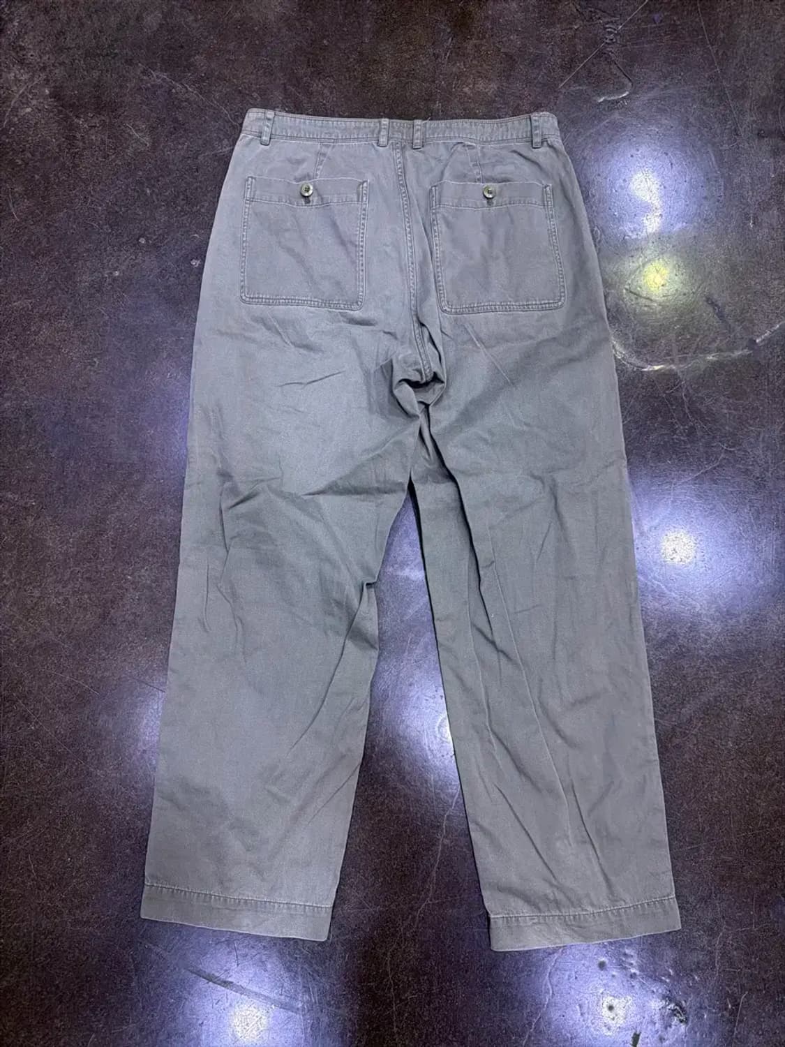 커버낫 빈티지 퍼티그 팬츠 워싱 올리브 L 상품이미지2