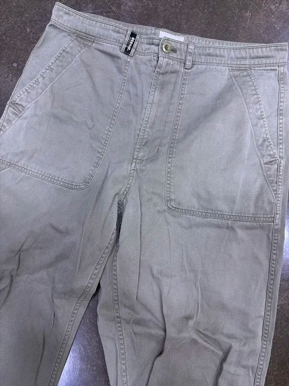 커버낫 빈티지 퍼티그 팬츠 워싱 올리브 L 상품이미지3