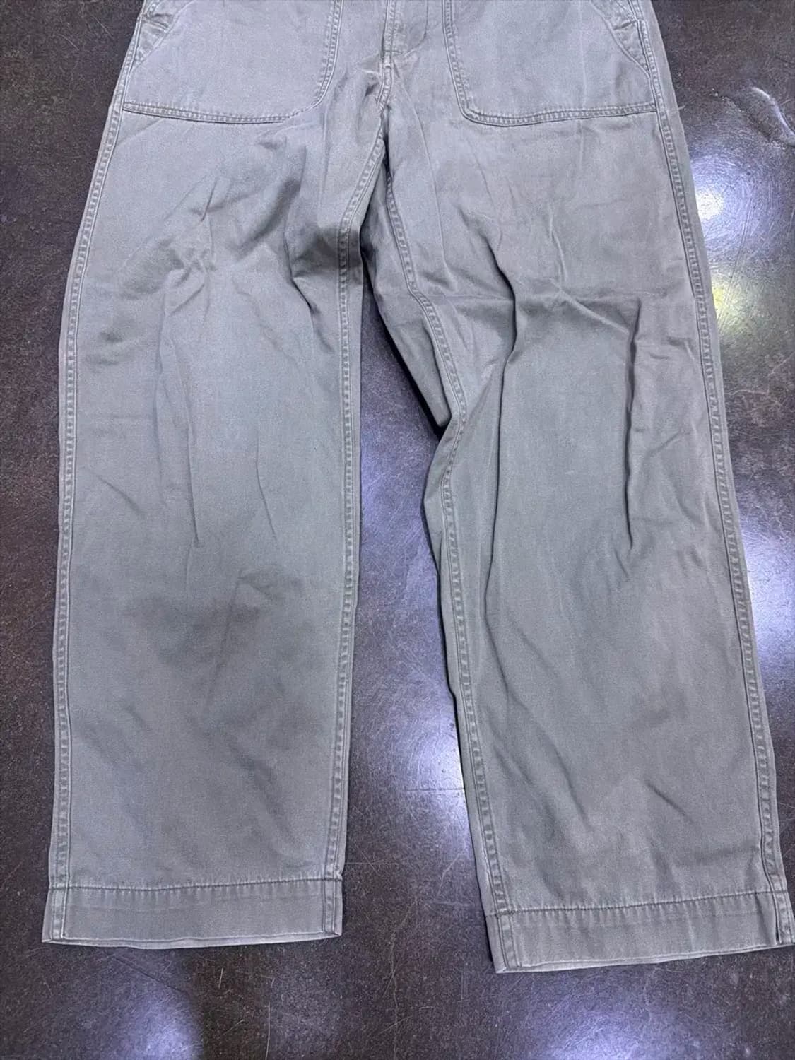 커버낫 빈티지 퍼티그 팬츠 워싱 올리브 L 상품이미지5