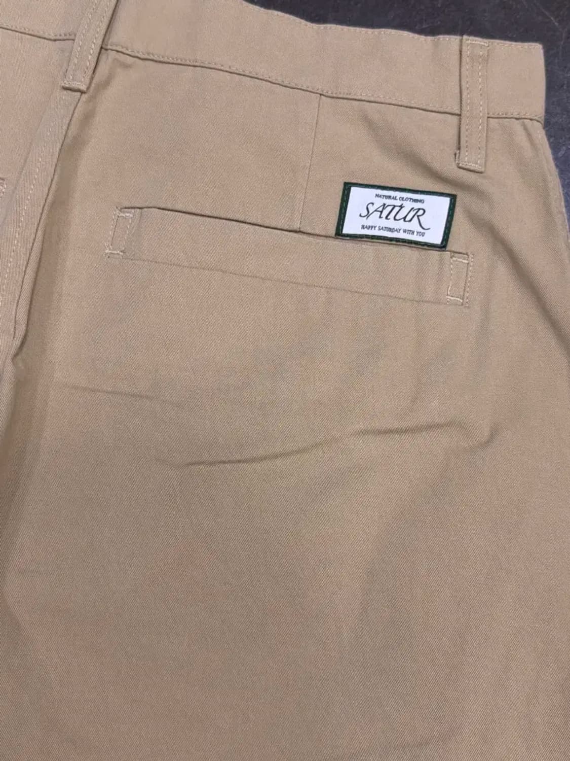 세터 와이드 2 핀턱 와이드핏 치노팬츠 베이지 M 상품이미지7