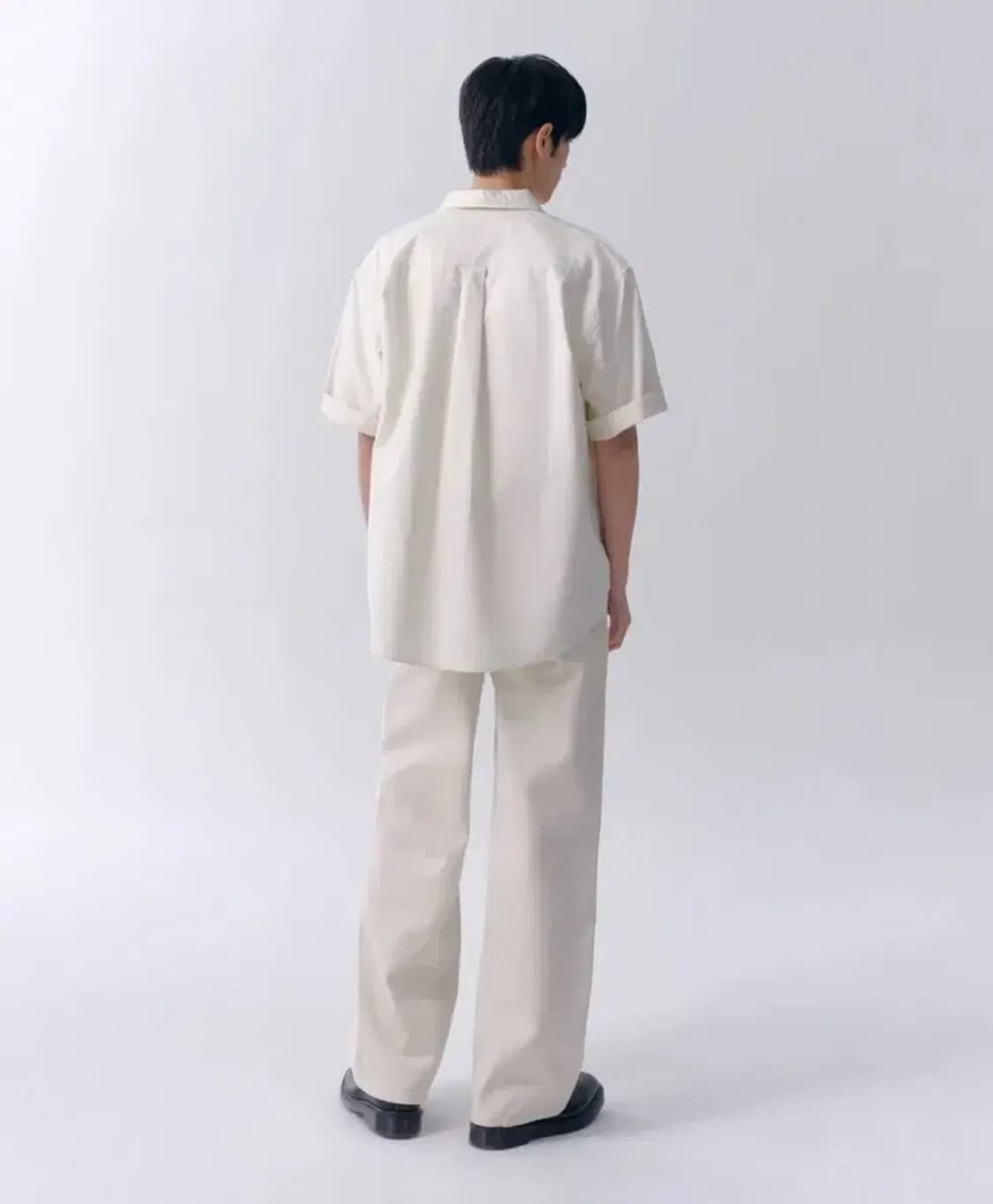 무신사스탠다드 와이드 데님 팬츠 크림 32 상품이미지2