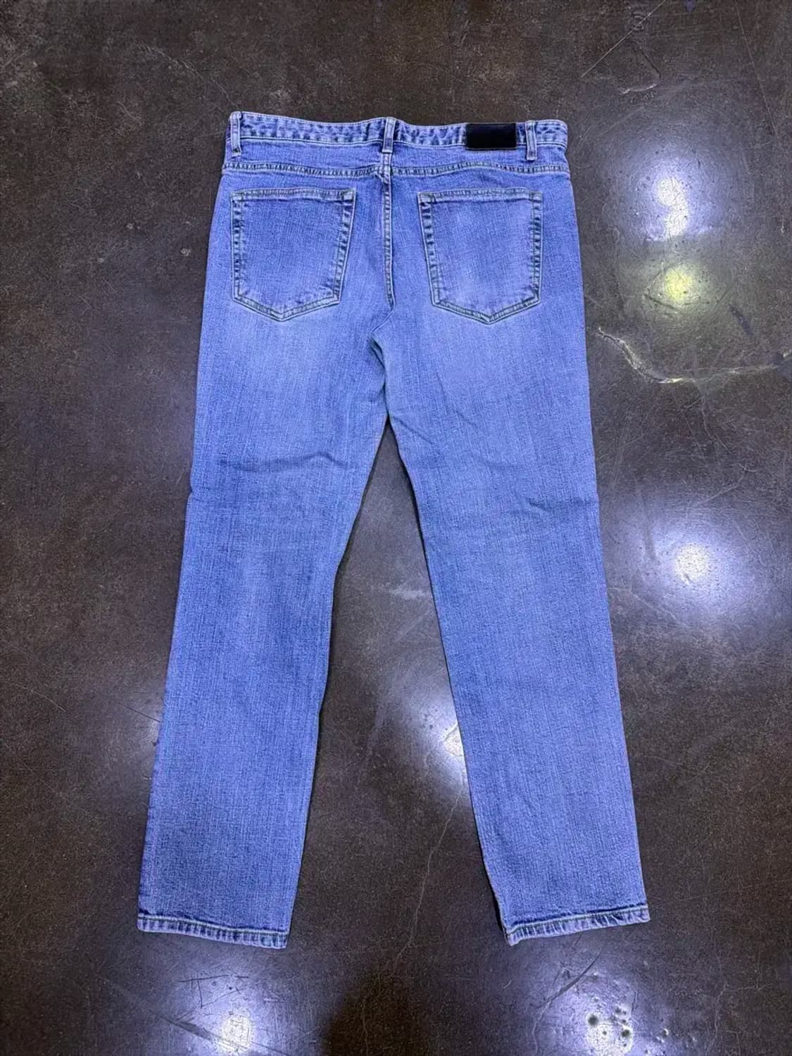 피스워커 중청 워싱 뉴크롭 슬림핏 데님팬츠 34 상품이미지2