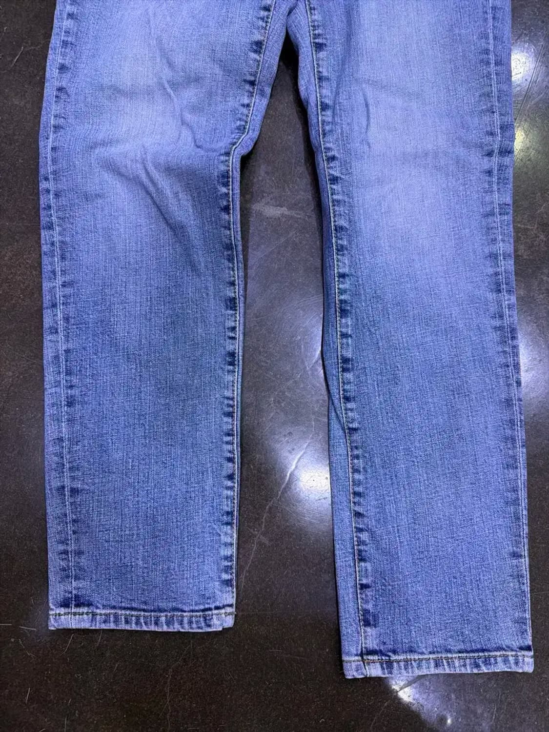 피스워커 중청 워싱 뉴크롭 슬림핏 데님팬츠 34 상품이미지5