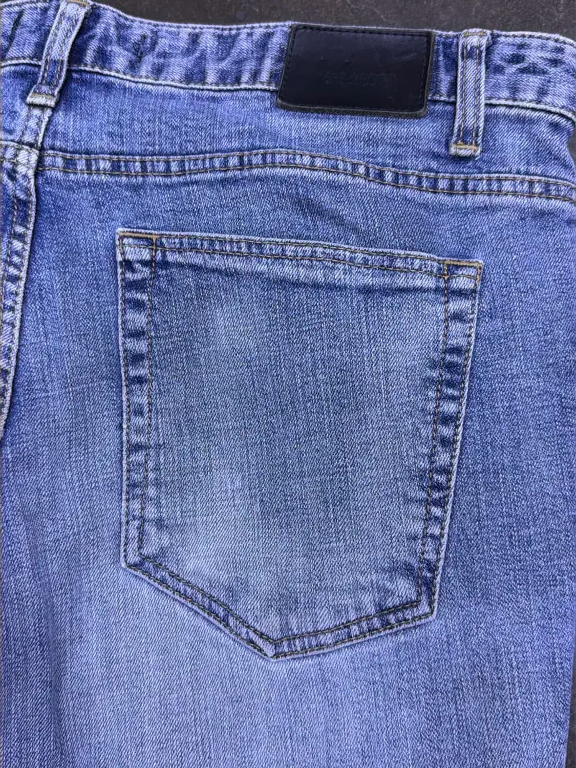 피스워커 중청 워싱 뉴크롭 슬림핏 데님팬츠 34 상품이미지7