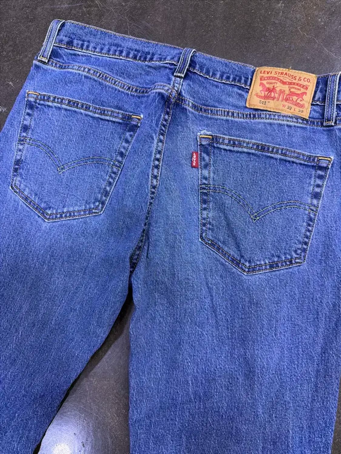 리바이스 511 슬림핏 레트로 스톤워싱 데님팬츠 32 상품이미지6