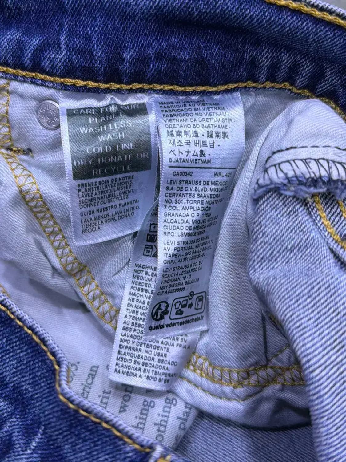 리바이스 511 슬림핏 레트로 스톤워싱 데님팬츠 32 상품이미지8