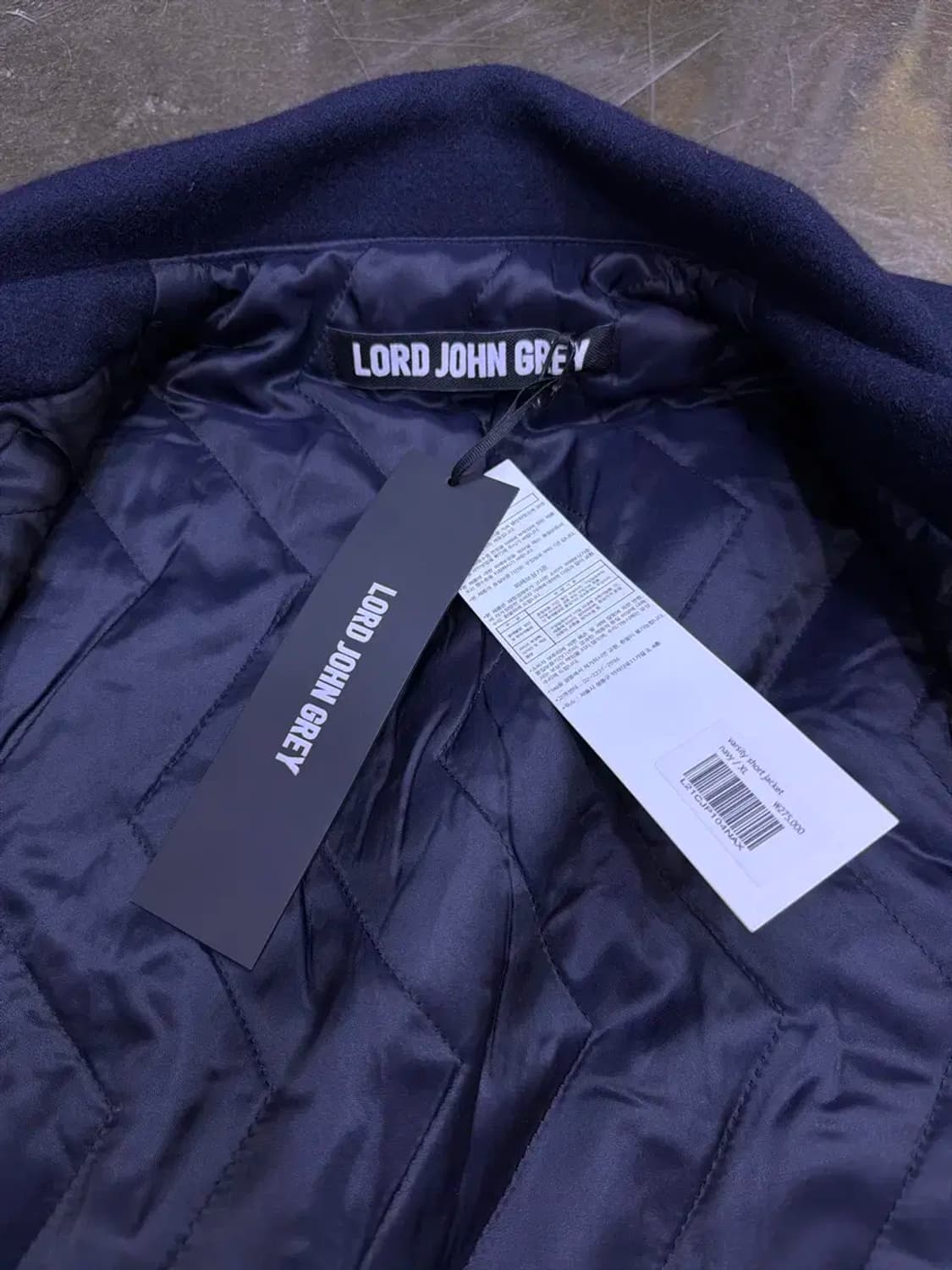 로드존그레이 바시티 숏 자켓 점퍼 네이비 XL 상품이미지10