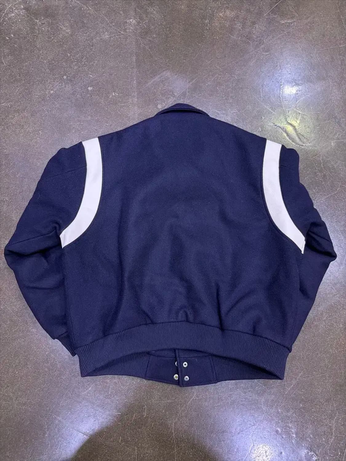 로드존그레이 바시티 숏 자켓 점퍼 네이비 XL 상품이미지5