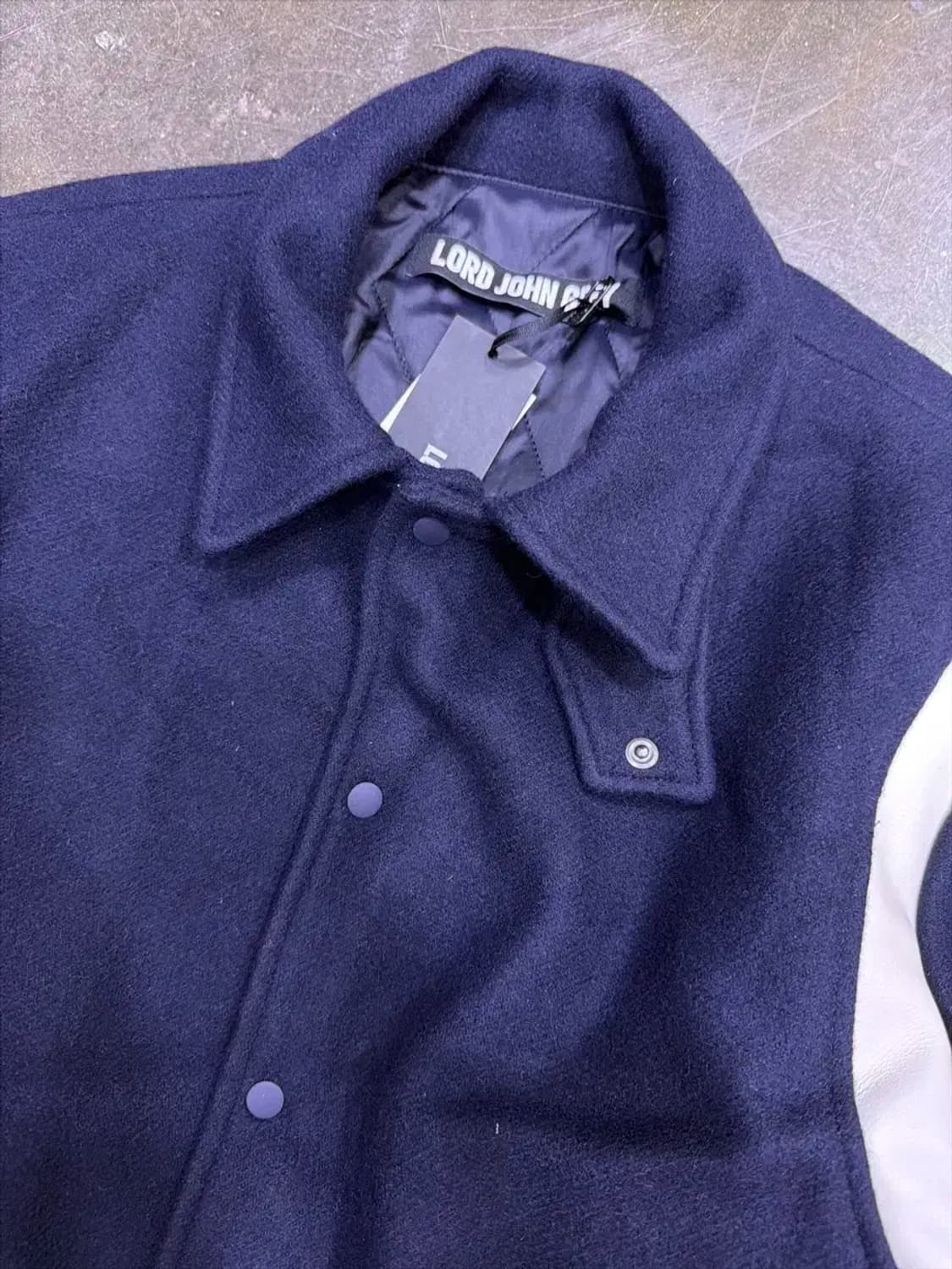 로드존그레이 바시티 숏 자켓 점퍼 네이비 XL 상품이미지6