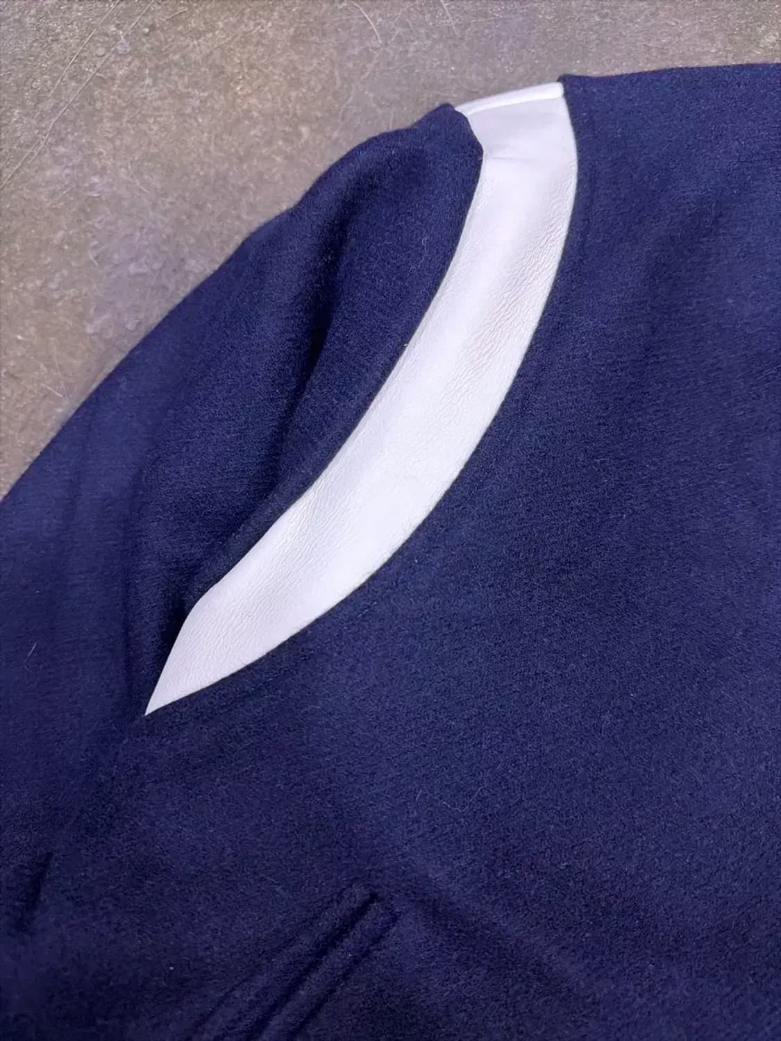 로드존그레이 바시티 숏 자켓 점퍼 네이비 XL 상품이미지7