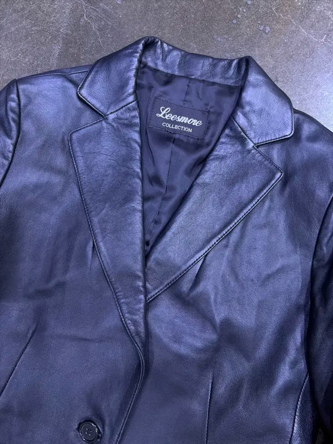 Leesmore 리스모어 심플 싱글 원버튼 양가죽 자켓 55 상품이미지3