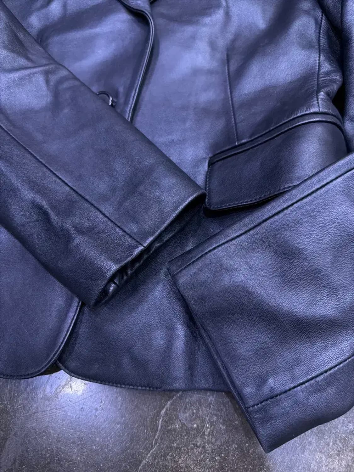 Leesmore 리스모어 심플 싱글 원버튼 양가죽 자켓 55 상품이미지5