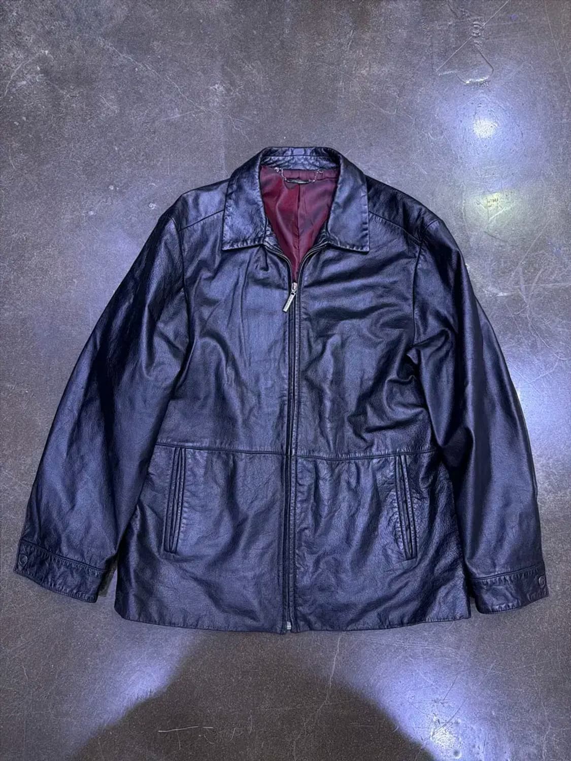 디데이 빈티지 소가죽 싱글 미드 레더자켓 105 상품이미지1