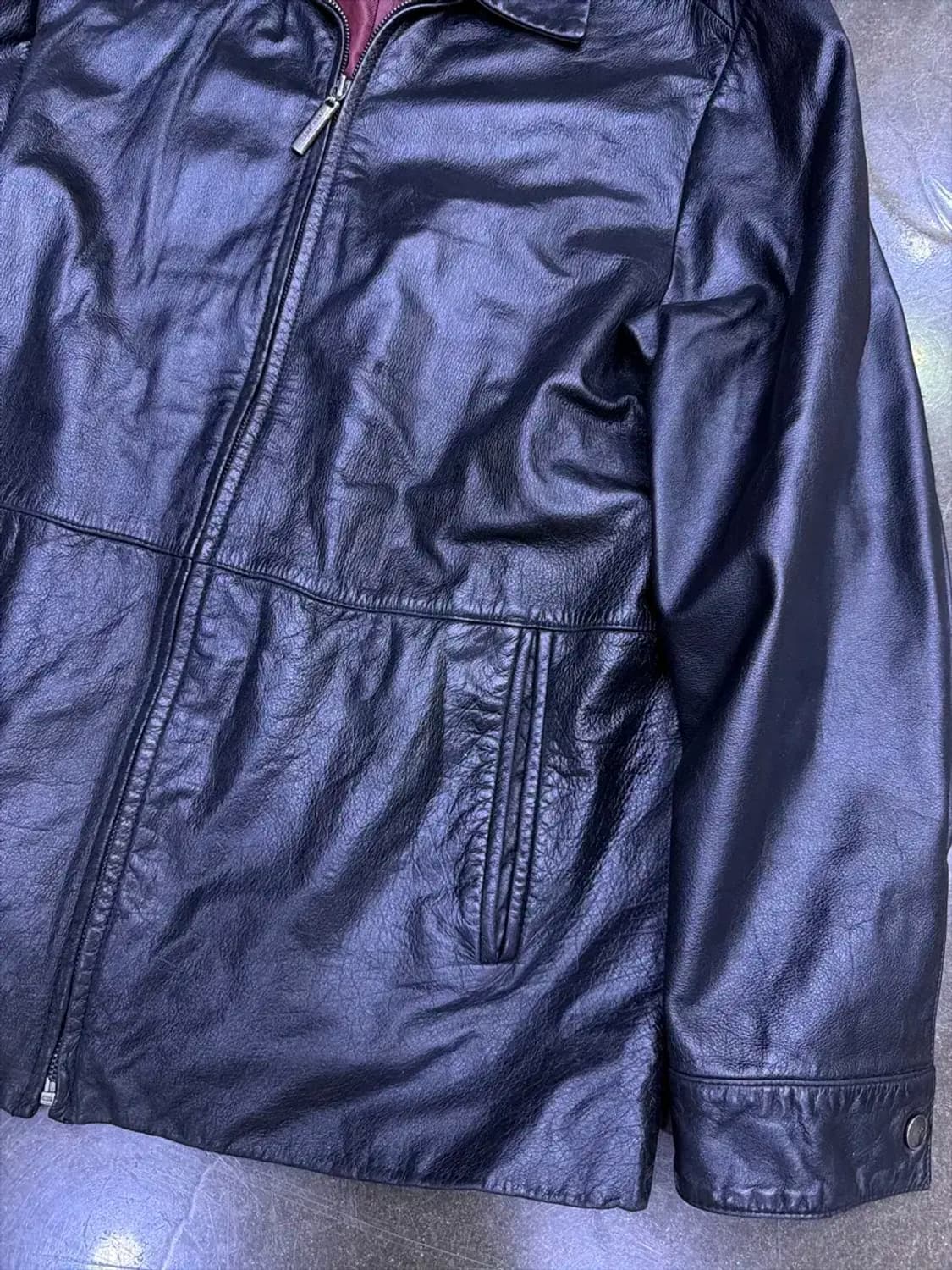 디데이 빈티지 소가죽 싱글 미드 레더자켓 105 상품이미지4