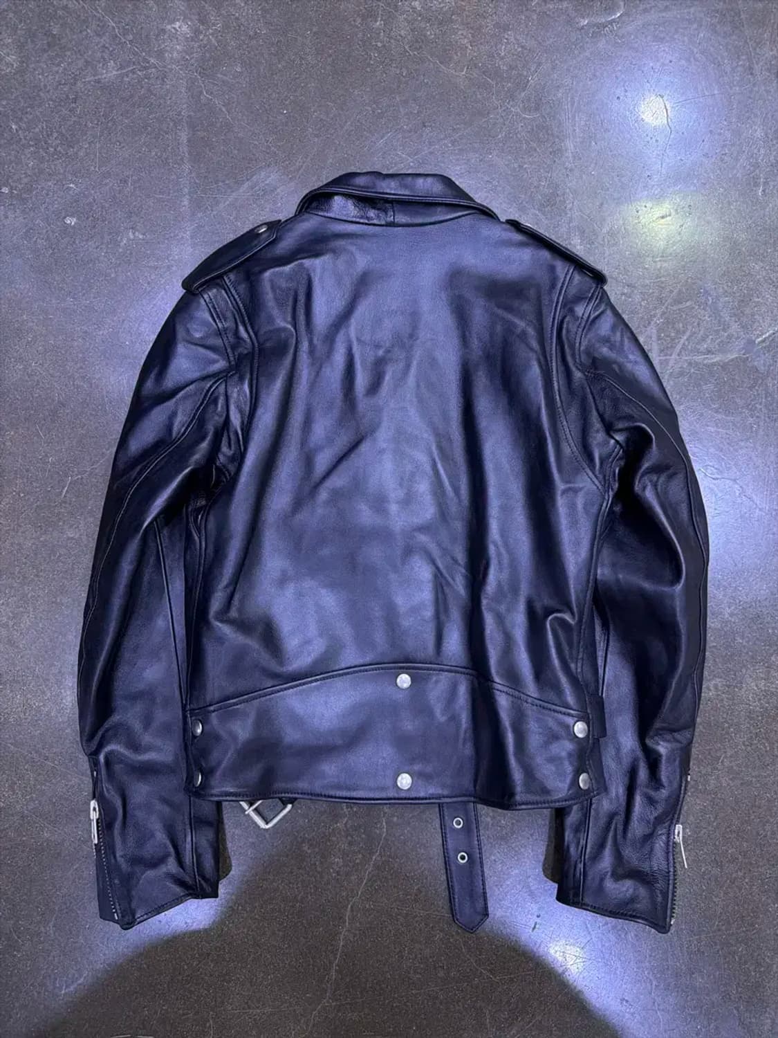 세인 양가죽 더블 라이더 벨트 레더 자켓 95 상품이미지2