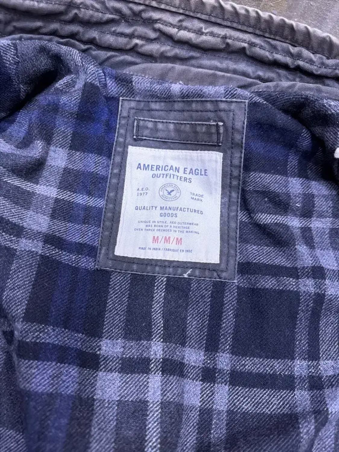 아메리칸이글 아웃피터스 빈티지 워싱 워크자켓 M 상품이미지10