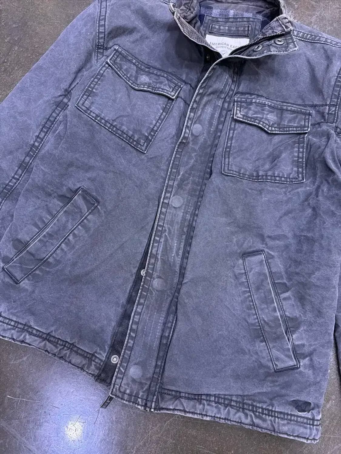 아메리칸이글 아웃피터스 빈티지 워싱 워크자켓 M 상품이미지5