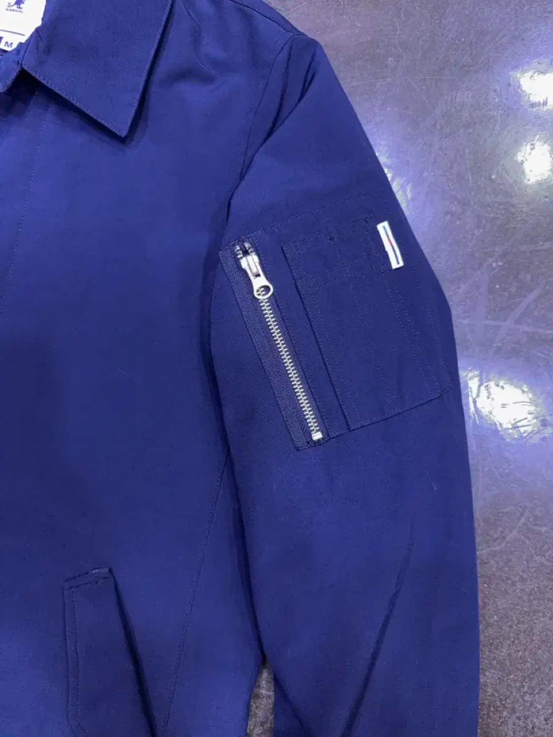 캉골 맥코트 발마칸 트렌치코트 네이비 M 상품이미지4