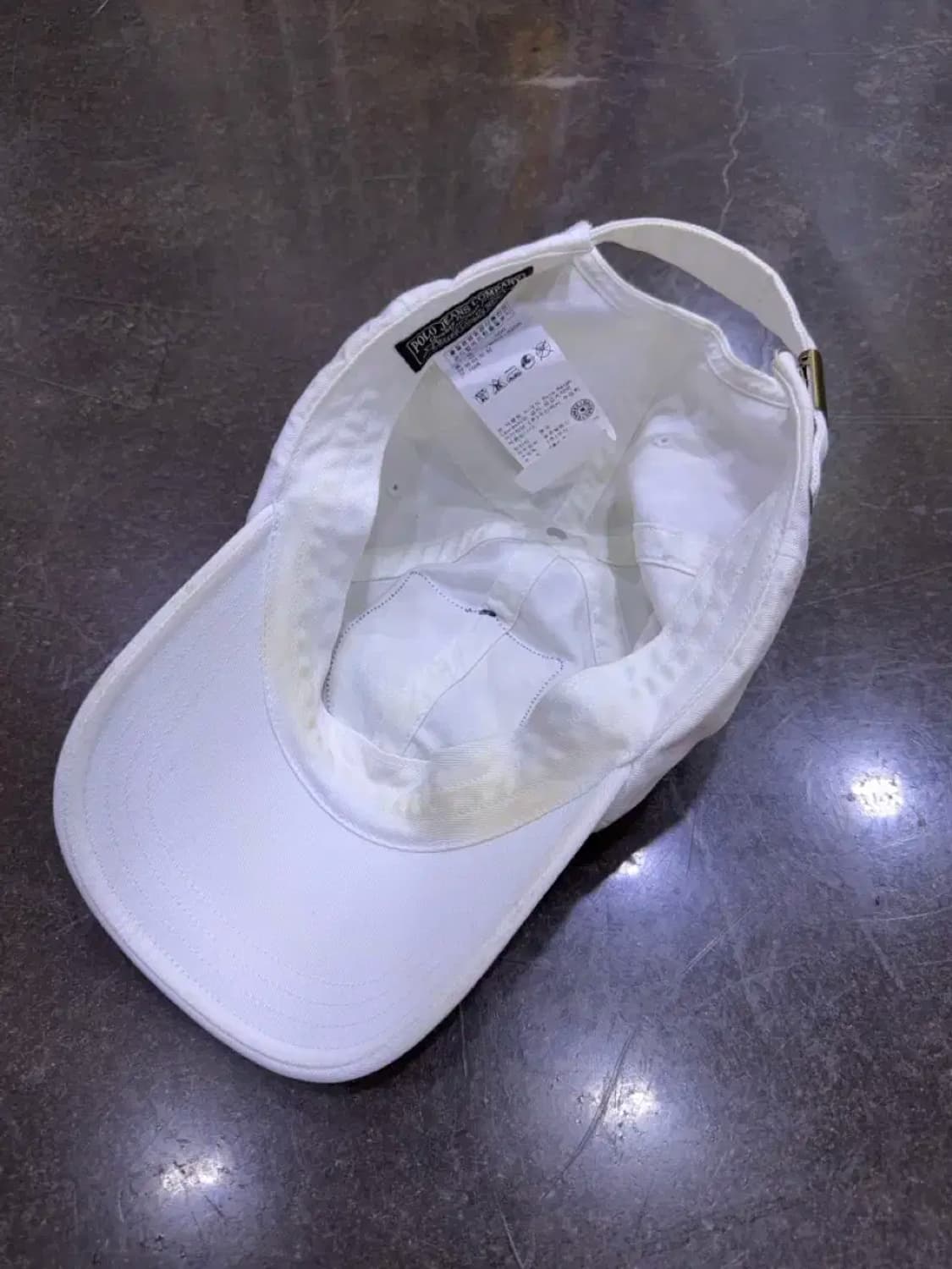 폴로 진스 랄프로렌 USRL 67 화이트 볼캡 모자 상품이미지6