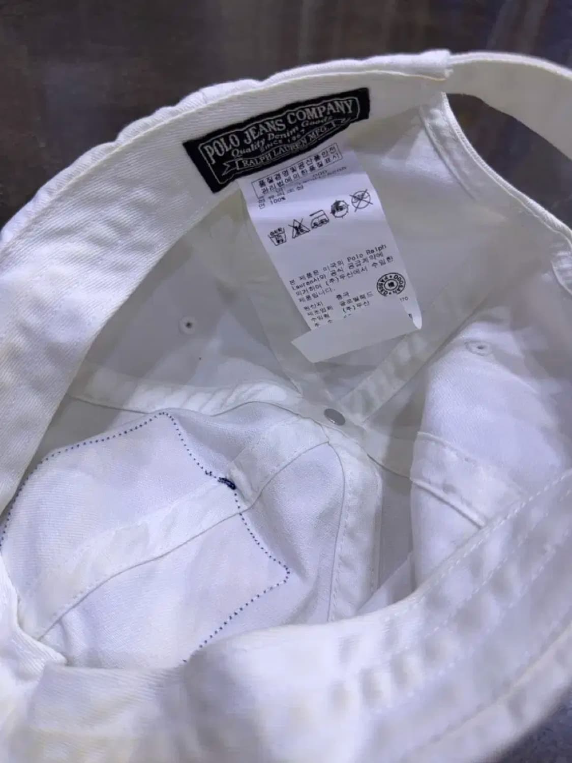 폴로 진스 랄프로렌 USRL 67 화이트 볼캡 모자 상품이미지7