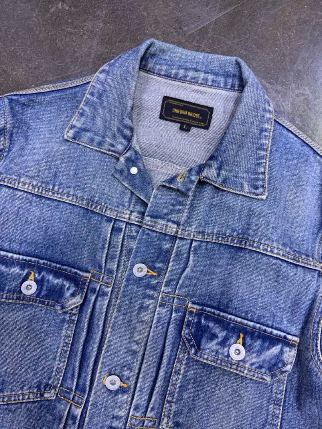 유니폼브릿지 2세대 2nd 데님자켓 라이트 인디고 L 상품이미지3