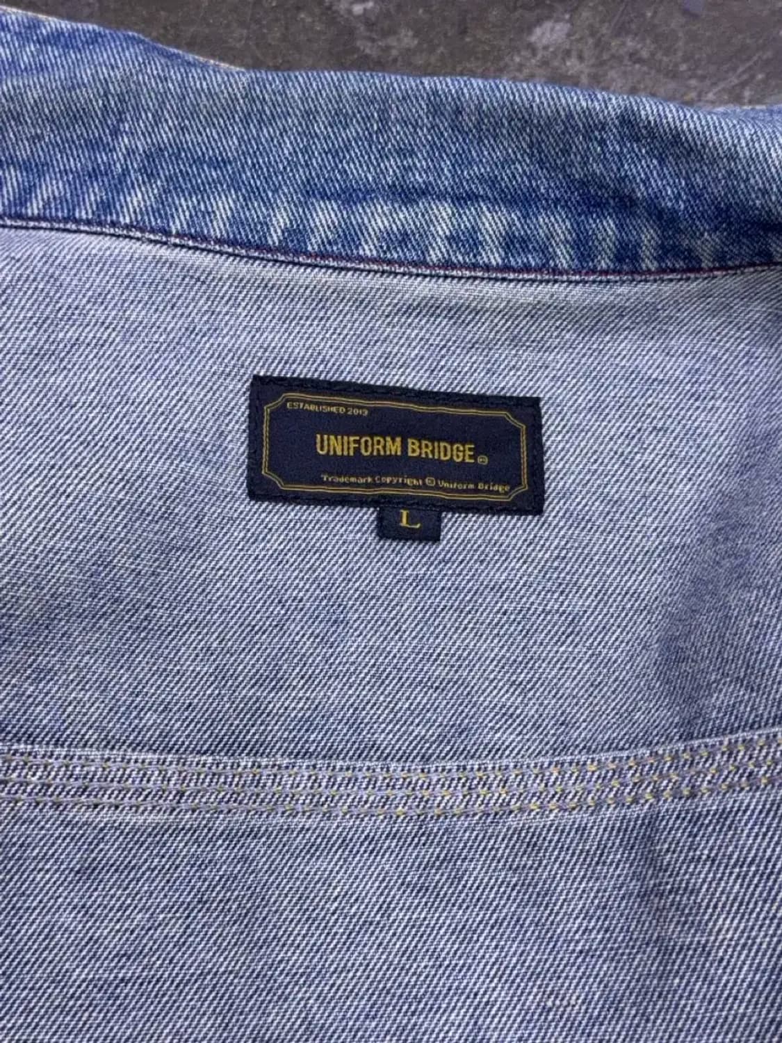 유니폼브릿지 2세대 2nd 데님자켓 라이트 인디고 L 상품이미지8