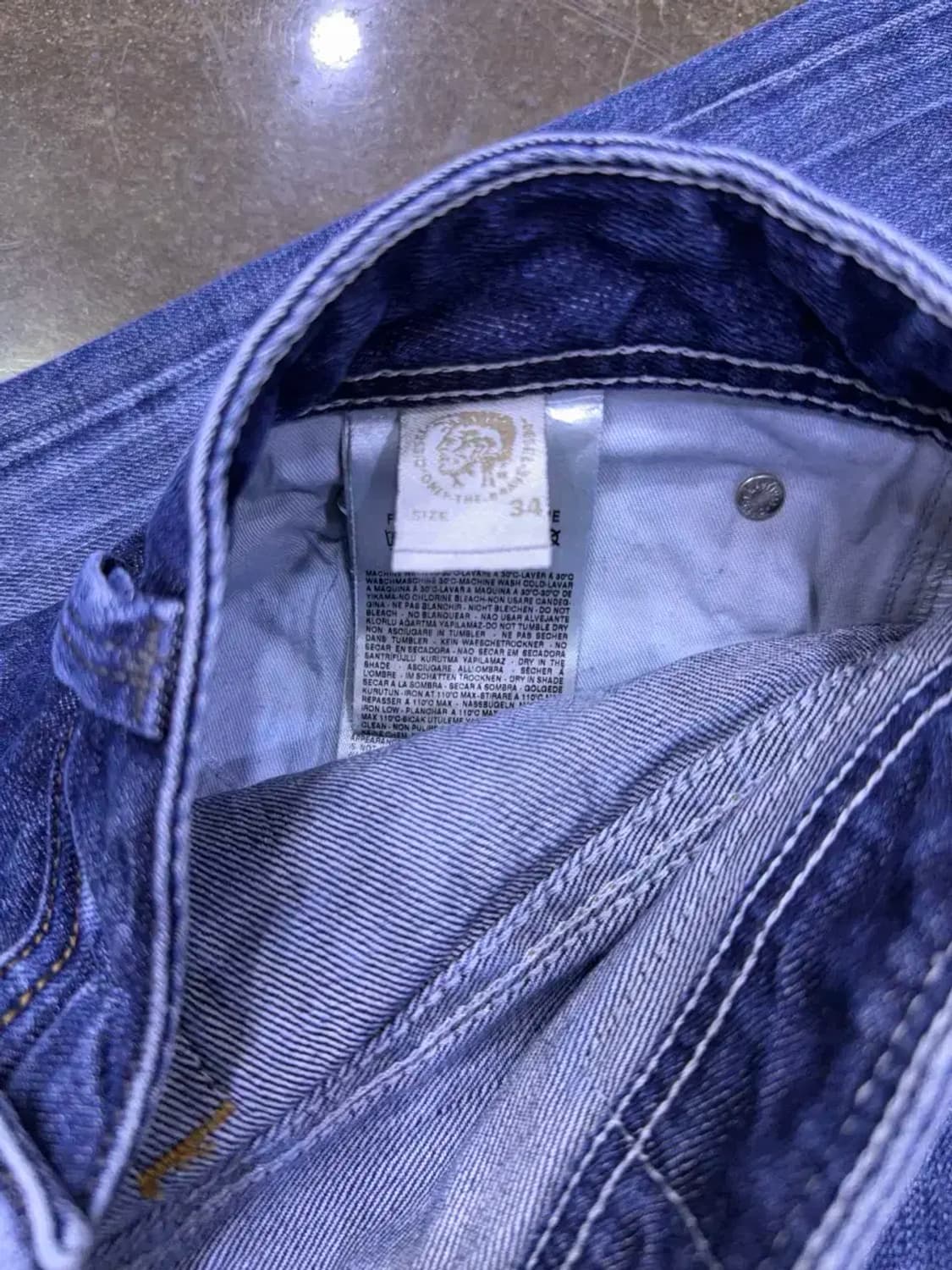 디젤 타나즈 빈티지 워싱 데미지진 청바지 데님팬츠 34 상품이미지10