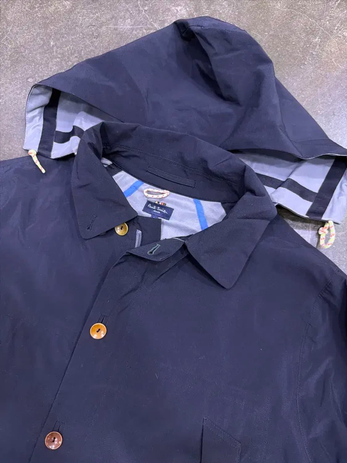 폴스미스 워터루프 후드 레인코트 블랙 L 상품이미지3