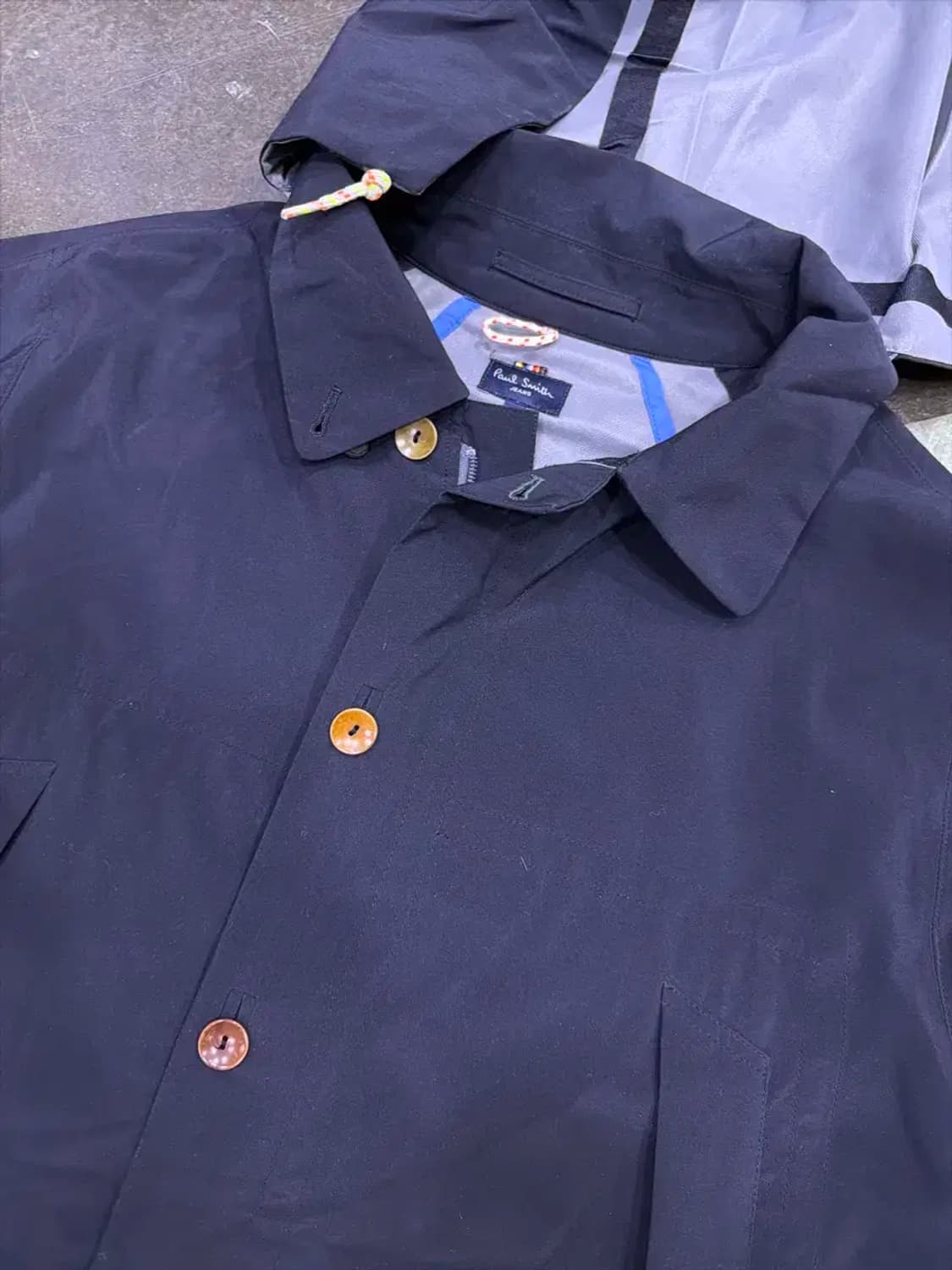 폴스미스 워터루프 후드 레인코트 블랙 L 상품이미지4