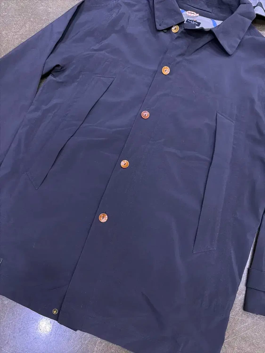 폴스미스 워터루프 후드 레인코트 블랙 L 상품이미지5