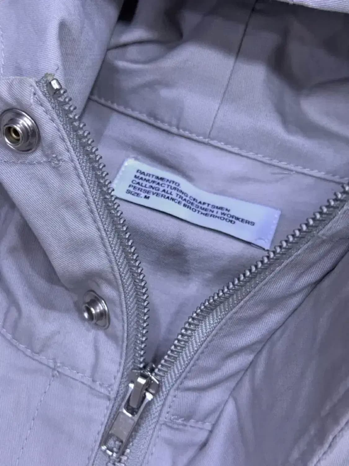 파르티멘토 코드 후드 집업 자켓 스모크레이 L 상품이미지10