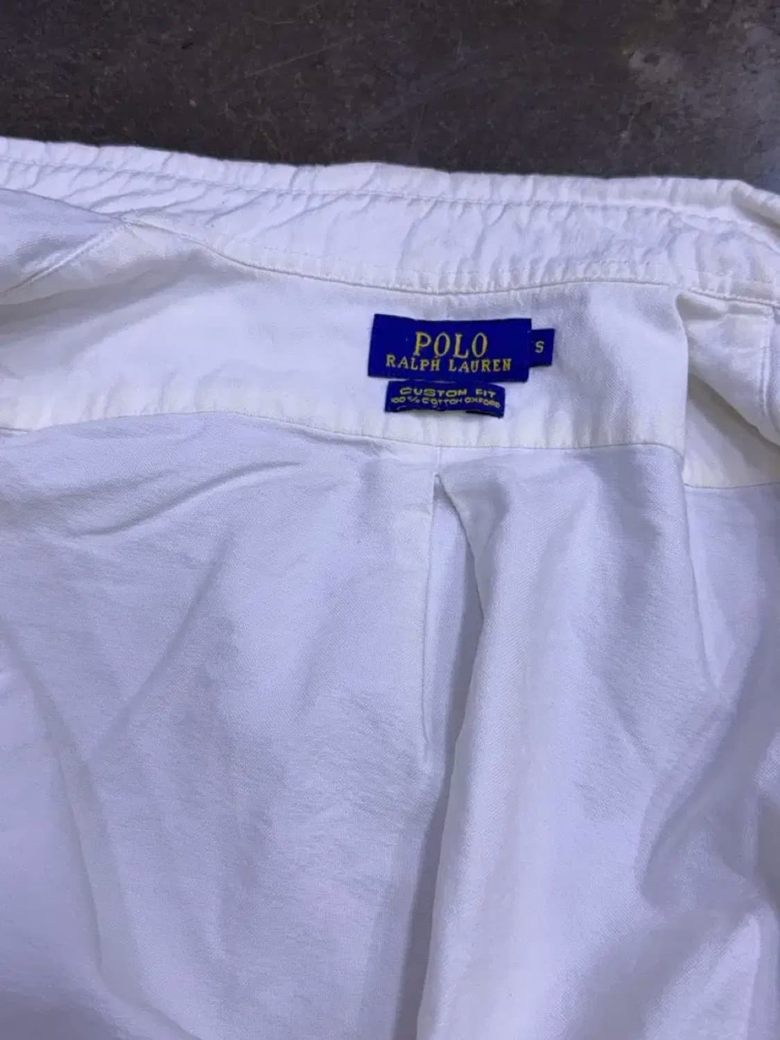 폴로 랄프로렌 커스텀핏 옥스포드 셔츠 화이트 셔츠 S 상품이미지7