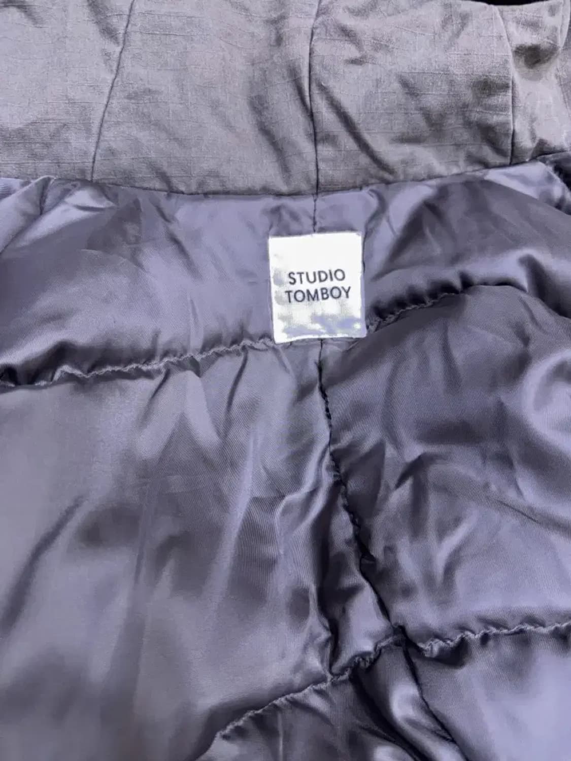 스튜디오 톰보이 라쿤 퍼 덕다운 롱 야상 자켓 점퍼 80 상품이미지9