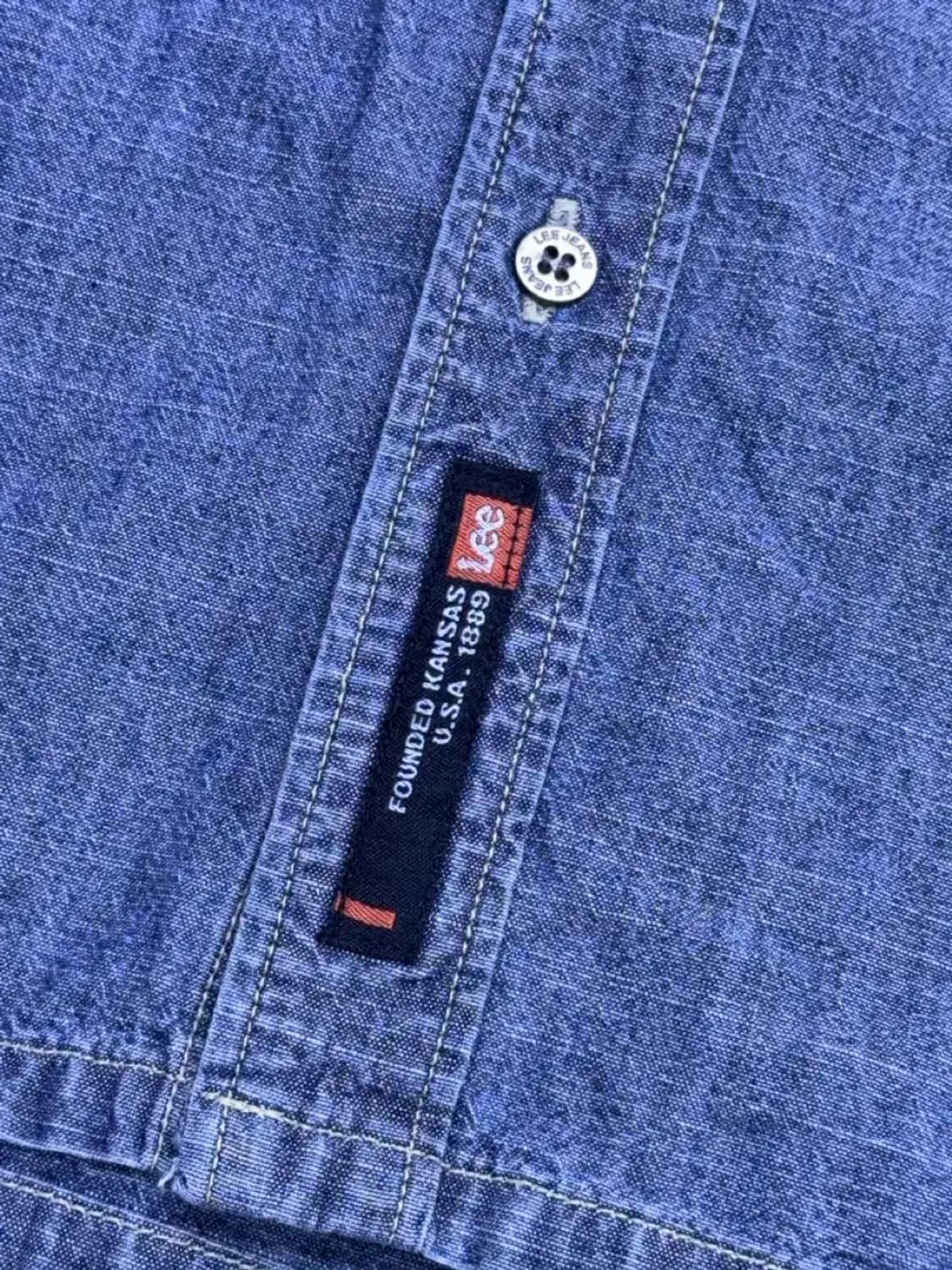 Lee 샴브레이 셔츠 042 데님남방 청셔츠 100 상품이미지8