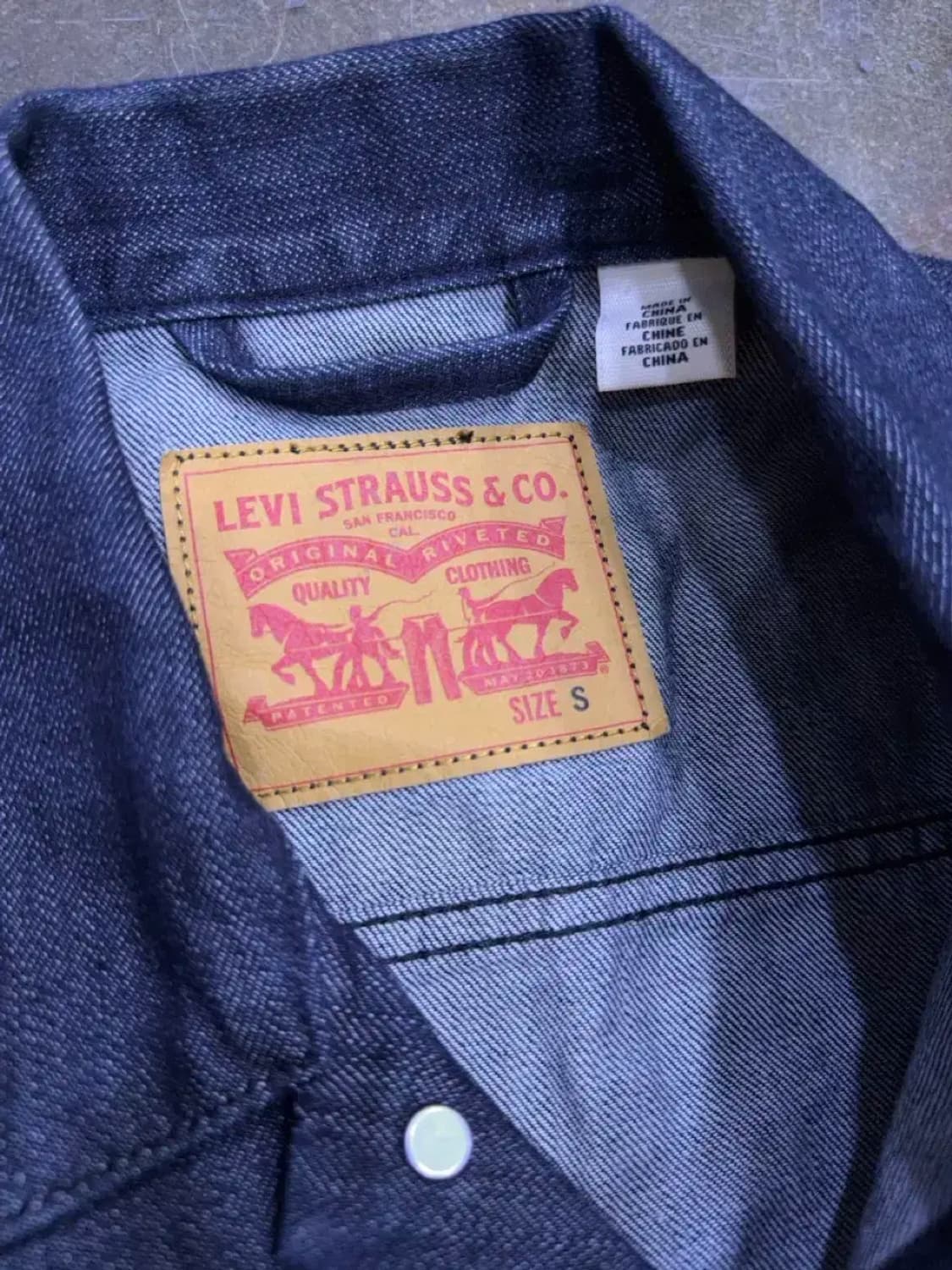 리바이스 데님 트러커 자켓 청자켓 S 상품이미지8